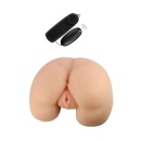 Masturbator EnLust Talia - tułów life-size 22,2 cm z podwójnym wejściem, teksturą żeberkową i kulką wibracyjną z pilotem - 2