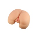Masturbator EnLust Talia - tułów life-size 22,2 cm z podwójnym wejściem, teksturą żeberkową i kulką wibracyjną z pilotem - 3