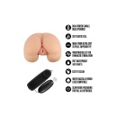 Masturbator EnLust Talia - tułów life-size 22,2 cm z podwójnym wejściem, teksturą żeberkową i kulką wibracyjną z pilotem - 5