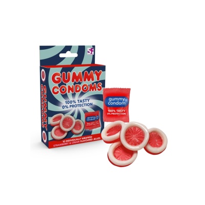 Gummy Condoms Candy White - 1