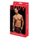 ENVY LACE-UP WETLOOK TRUNKS BLACK RED, M/L - 1