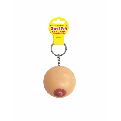 Super Fun Key Chain, One Squishy Boob - 1