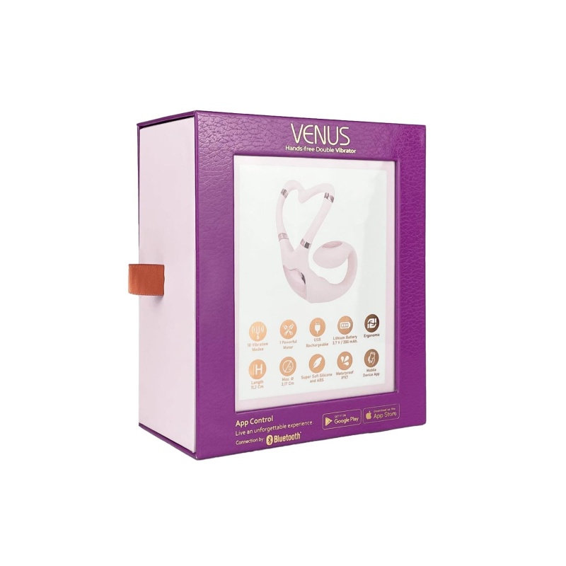 Wibrator AD. Venus + APP - podwójna stymulacja łechtaczki i punktu G, długość 11,2 cm - 8