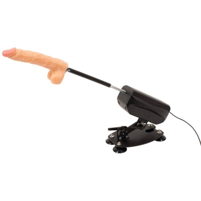 Maszyna erotyczna Small Fuck Machine – napęd sieciowy, skok tłoka 4,5 cm, wymiary 22 × 15 × 16 cm - 1 2