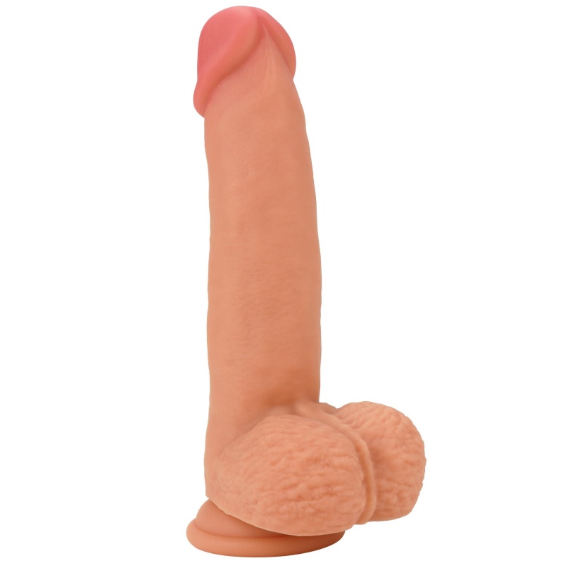 Dildo INFERNO 18 cm z płynnego silikonu i z przyssawką - 6