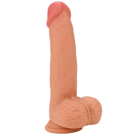 Dildo INFERNO 18 cm z płynnego silikonu i z przyssawką - 6