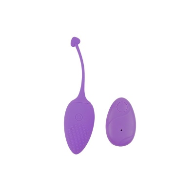 Sweety Teaser Rechargeable Bullet - fioletowy masażer intymny typu bullet z pilotem i ładowaniem USB - 1 2