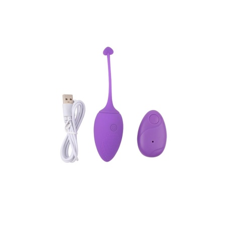 Sweety Teaser Rechargeable Bullet - fioletowy masażer intymny typu bullet z pilotem i ładowaniem USB - 3