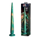 Dildo fantasy Verdant Titan 47 cm z teksturą łusek i przyssawką - 1