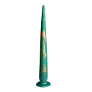 Dildo fantasy Verdant Titan 47 cm z teksturą łusek i przyssawką - 3