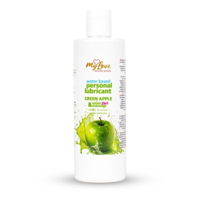 Żel intymny i do masażu 2w1 Aroma Series Green Apple 300 ml - 1