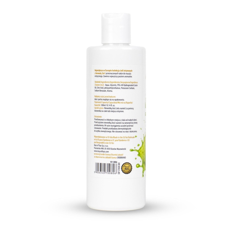 Żel intymny i do masażu 2w1 Aroma Series Green Apple 300 ml - 3