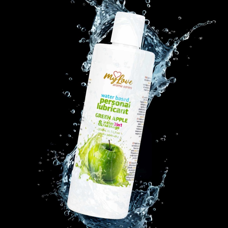 Żel intymny i do masażu 2w1 Aroma Series Green Apple 300 ml - 6