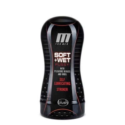 Samosmarujący stroker M for Men Soft & Wet Vanilla z zaworem podciśnienia, 18,4 cm - 1