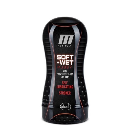 Samosmarujący stroker M for Men Soft & Wet Vanilla z zaworem podciśnienia, 18,4 cm - 1