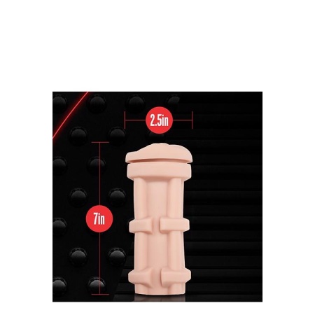 Samosmarujący stroker M for Men Soft & Wet Vanilla z zaworem podciśnienia, 18,4 cm - 4