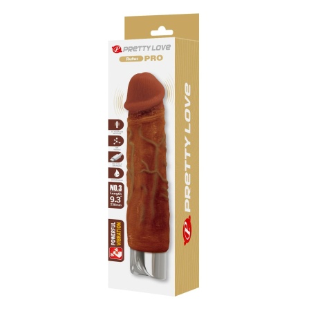 Dildo Wibracyjne Rufus Pro · 10 Trybów Wibracji · TPE · 23,8 cm · Ø 4,6 cm · USB-C · Wodoodporność - 9