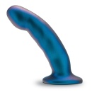Rebellion Peg Blue - zakrzywiony dildo G-spot z silikonu platynowego, kompatybilny z uprzężą strap-on, 14,6 cm - 2