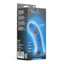 Rebellion Peg Blue - zakrzywiony dildo G-spot z silikonu platynowego, kompatybilny z uprzężą strap-on, 14,6 cm - 12