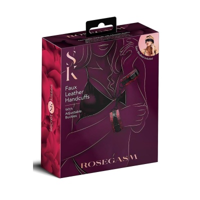 SECRET KISSES ROSEGASM BUCKLE CUFFS - 1