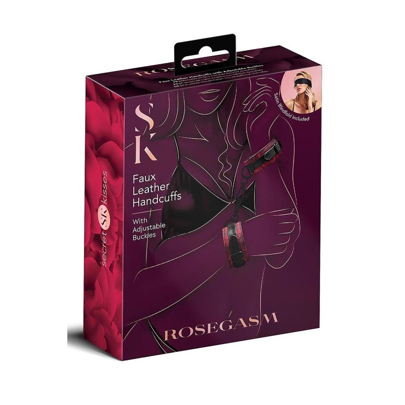 SECRET KISSES ROSEGASM BUCKLE CUFFS - 1