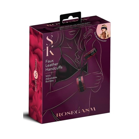 SECRET KISSES ROSEGASM BUCKLE CUFFS - 1