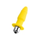Korek analny wibracyjny Lancy Anal Vibro Plug - zakrzywiony, spiralnie rowkowany, z metalową końcówką - 2