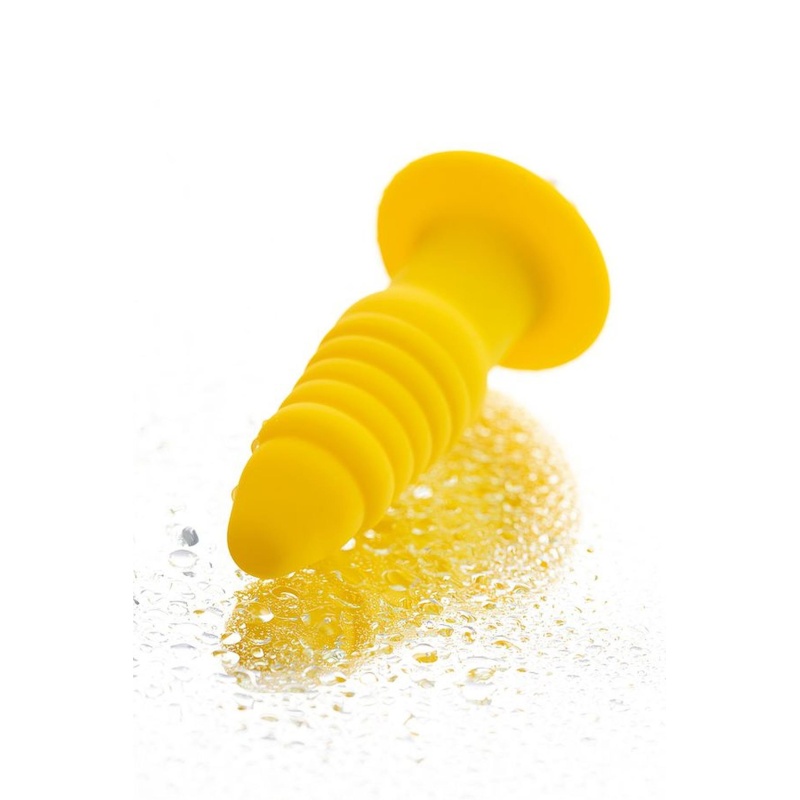 Korek analny wibracyjny Lancy Anal Vibro Plug - zakrzywiony, spiralnie rowkowany, z metalową końcówką - 10