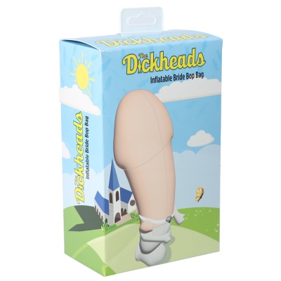 Nadmuchiwany worek bokserski dla Panny Młodej Inflatable Bride Bop Bag z wypełnianą podstawą, wys. 100 cm - 1 2