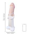 Nadmuchiwany worek bokserski dla Panny Młodej Inflatable Bride Bop Bag z wypełnianą podstawą, wys. 100 cm - 3
