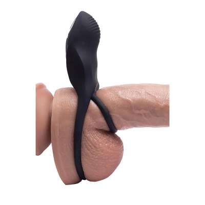 Vibro pierścień z bezprzewodowym pilotem Hermes - 7 trybów wibracji, podwójna konstrukcja, średnice wewnętrzne 3,5 cm i 5 cm - 1
