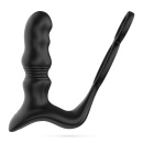 Wibrator prostaty Crixus z pilotem – czarny, silikonowy, 14,5 cm - 3