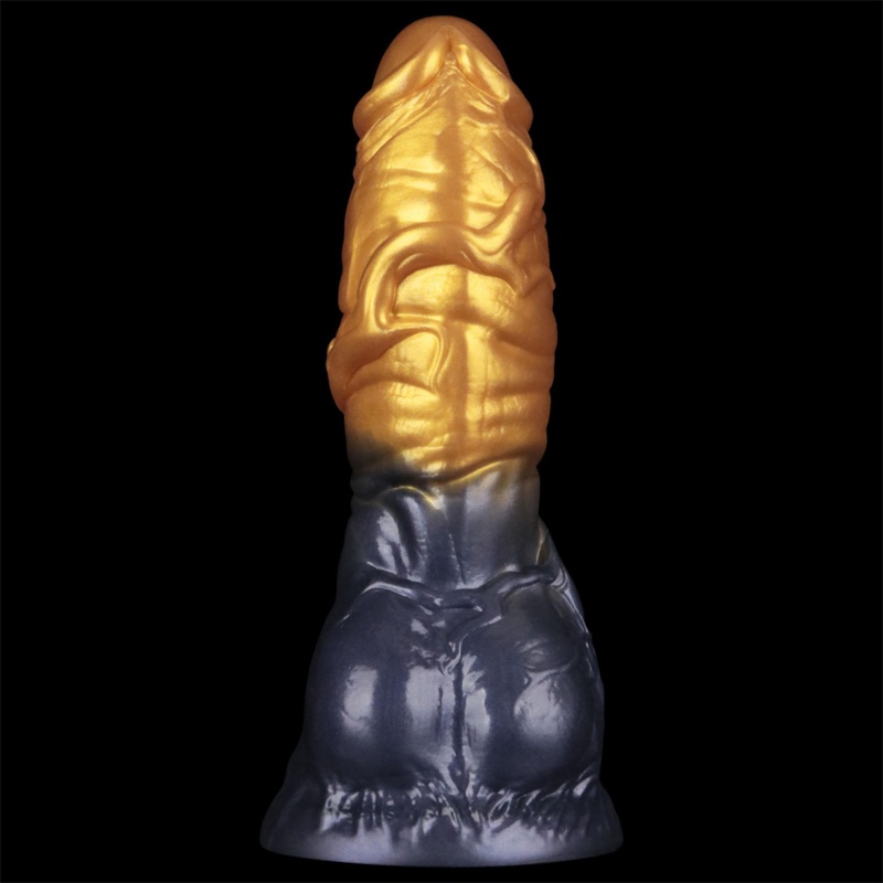 Nadmuchiwane dildo 7.5'' Dual Density silikon platynowy 19 cm - 4