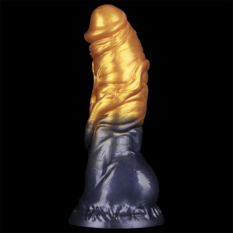 Nadmuchiwane dildo 7.5'' Dual Density silikon platynowy 19 cm - 5