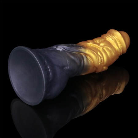 Nadmuchiwane dildo 7.5'' Dual Density silikon platynowy 19 cm - 9