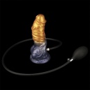 Nadmuchiwane dildo 7.5'' Dual Density silikon platynowy 19 cm - 10