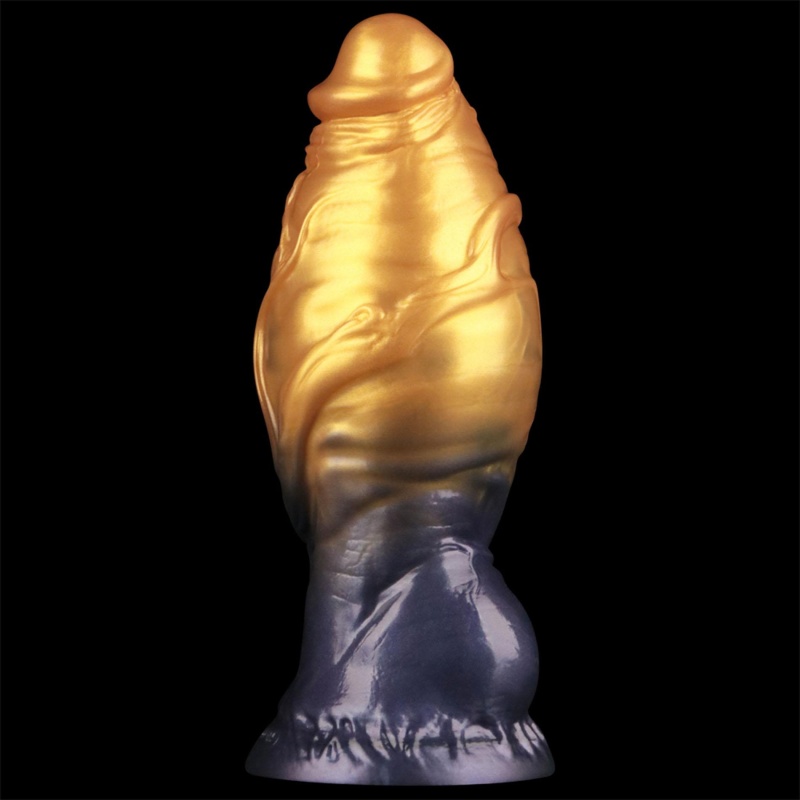 Nadmuchiwane dildo 7.5'' Dual Density silikon platynowy 19 cm - 11