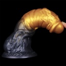 Nadmuchiwane dildo 7.5'' Dual Density silikon platynowy 19 cm - 13