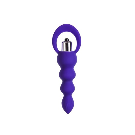 Korek analny wibrujący ToDo by Toyfa Twisty, silikonowy, fioletowy, 14 cm, Ø 3,2 cm - 2