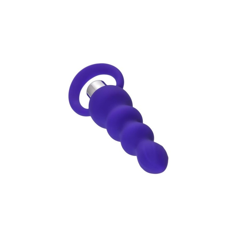 Korek analny wibrujący ToDo by Toyfa Twisty, silikonowy, fioletowy, 14 cm, Ø 3,2 cm - 3