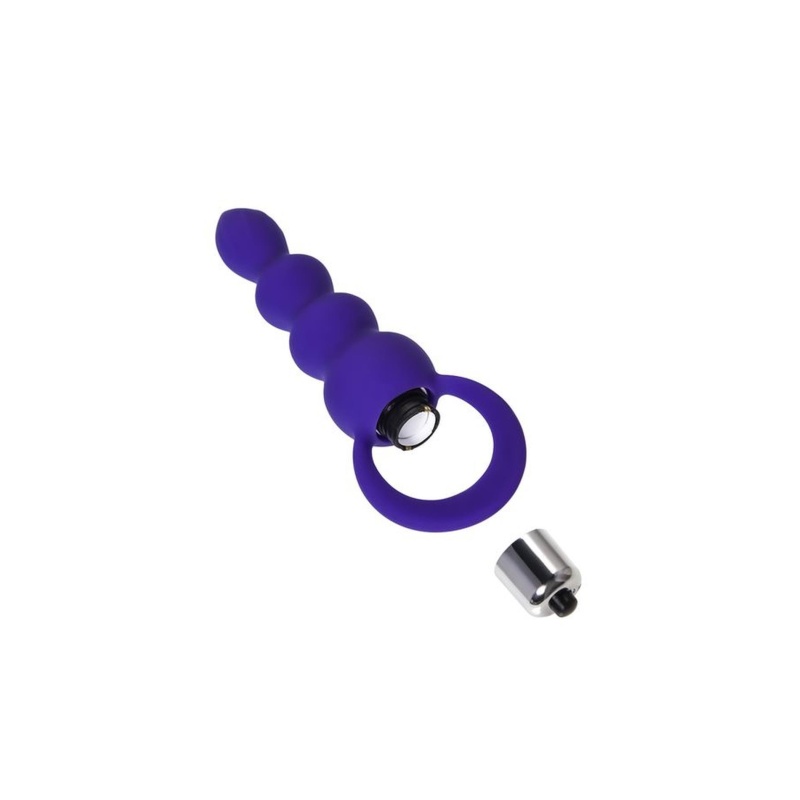 Korek analny wibrujący ToDo by Toyfa Twisty, silikonowy, fioletowy, 14 cm, Ø 3,2 cm - 10