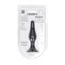 Slim Silicone Anal Plug - M - Black - 3