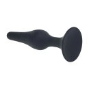 Slim Silicone Anal Plug - M - Black - 5