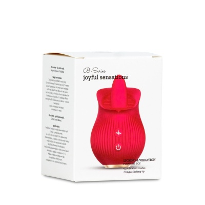 Wibrator Petal Bliss z funkcją lizania i wibracji – 9 × 5,8 cm - 1