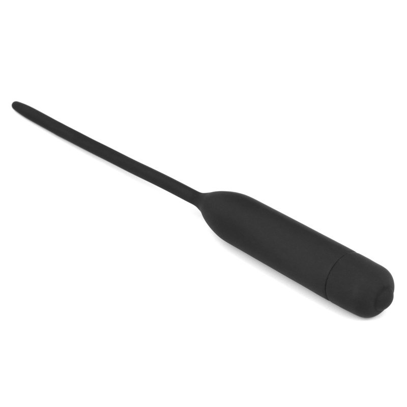Wibrujący rozszerzacz cewki moczowej 12 cm, 5 mm, czarny - 3