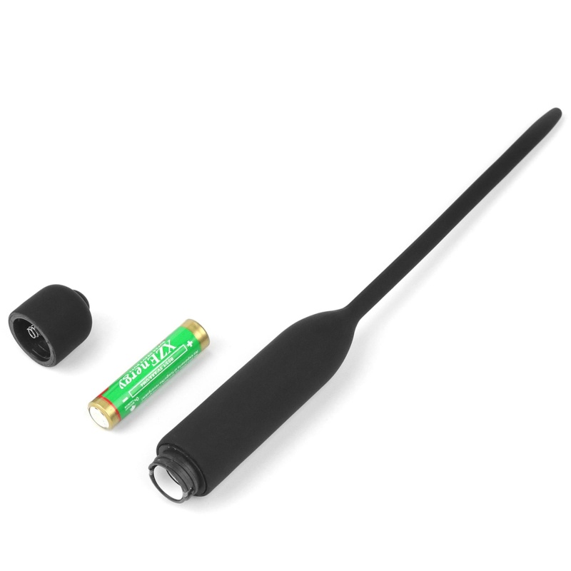 Wibrujący rozszerzacz cewki moczowej 12 cm, 5 mm, czarny - 5