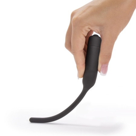 Wibrujący rozszerzacz cewki moczowej 12 cm, 5 mm, czarny - 12