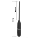 Wibrujący rozszerzacz cewki moczowej 12 cm, 5 mm, czarny - 13