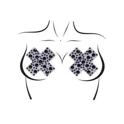 X Factor Nipple jewels sticker Black - 1