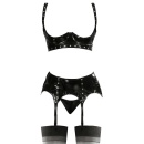 Vinyl Shelf Bra Set XL - 7